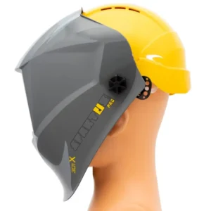 Przyłbica SPARTUS Pro 301X z kaskiem i adapterem
